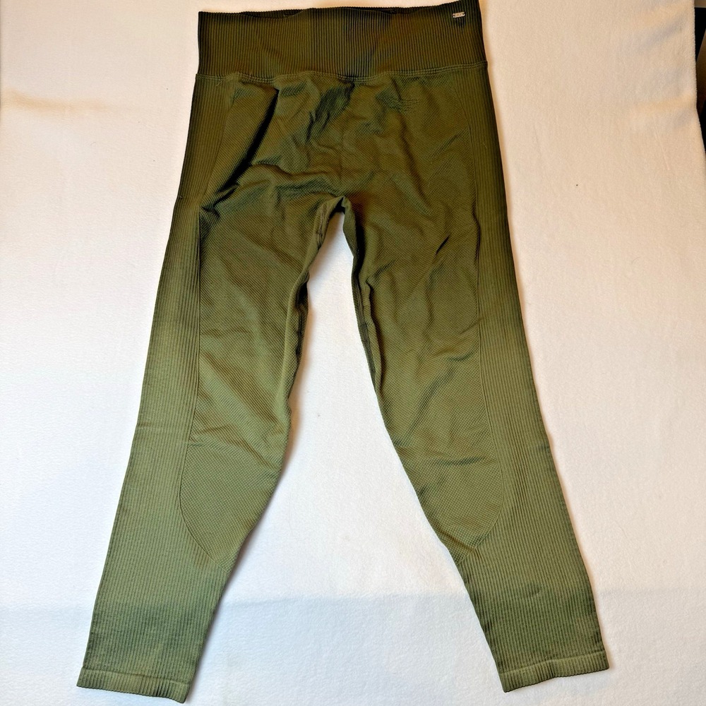 PINK Victoria's Secret High-Waisted Seamless Activewear Leggings Green Ombré XL